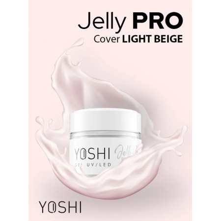 YOSHI Żel Budujący Jelly PRO Gel UV LED Cover Light Beige 50 Ml