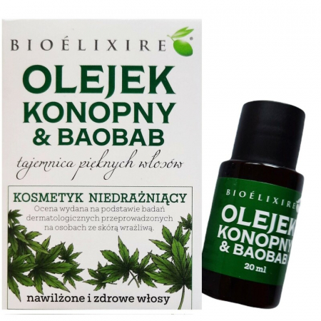 Bioelixire Olejek Konopny i Baobab  20ml
